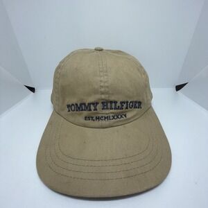 Tommy Hilfiger Hat Adult OSFM TAN‎  MCMLXXXV 1985 Cap